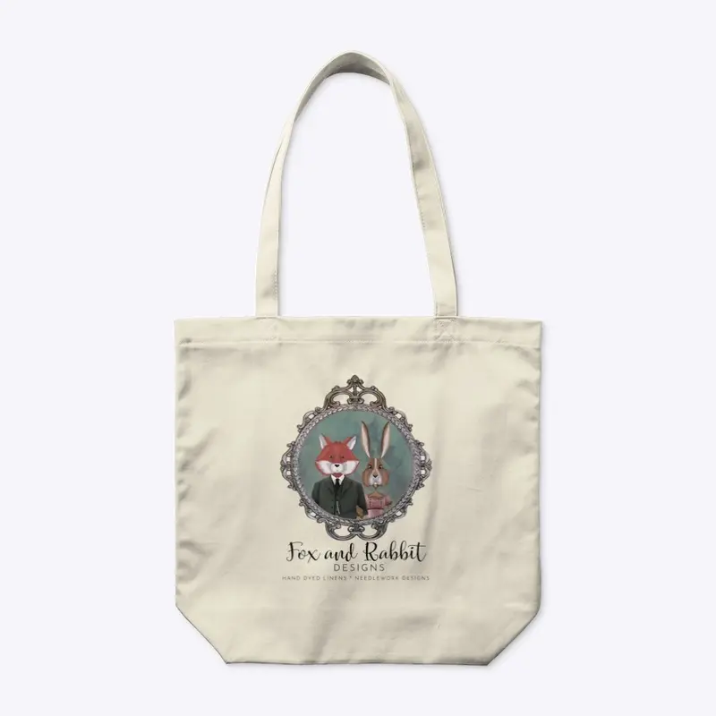 Fox and Rabbit Tote Bag